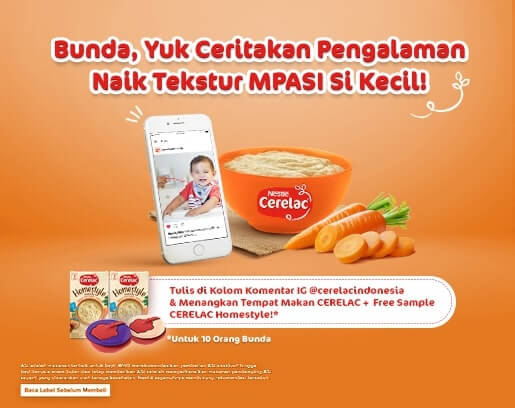 Syarat dan Ketentuan Giveaway CERELAC Homestyle Maret