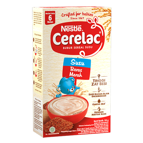 Kemasan Samping Cerelac Susu Beras Merah