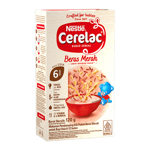 Cerelac Bubur Sereal Beras Merah Front Package 2