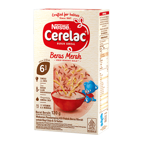 Cerelac Bubur Sereal Beras Merah Front Package 2